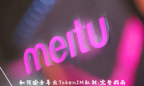 
如何安全导出TokenIM私钥：完整指南