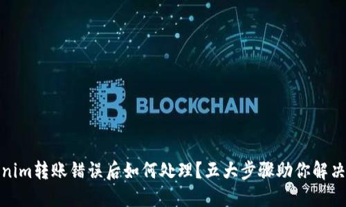Tokenim转账错误后如何处理？五大步骤助你解决问题