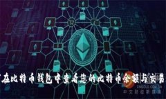 如何在比特币钱包中查看您的比特币余额与交易