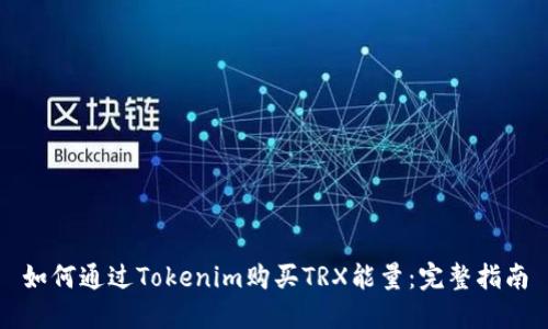 如何通过Tokenim购买TRX能量：完整指南